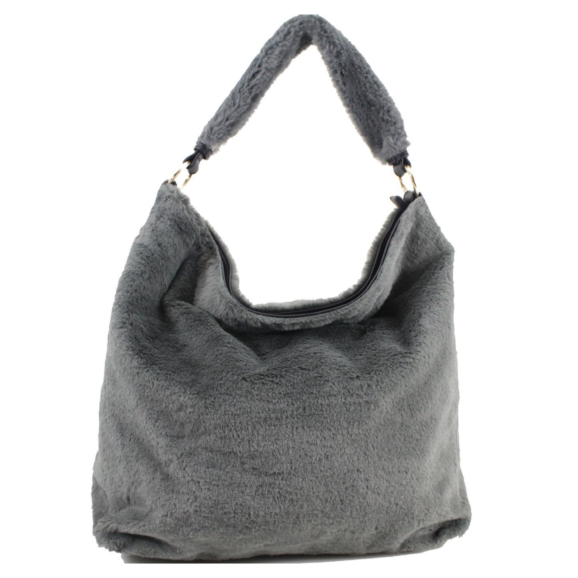 998 Faux Fur Shoulder Bag | Jamie Handbags