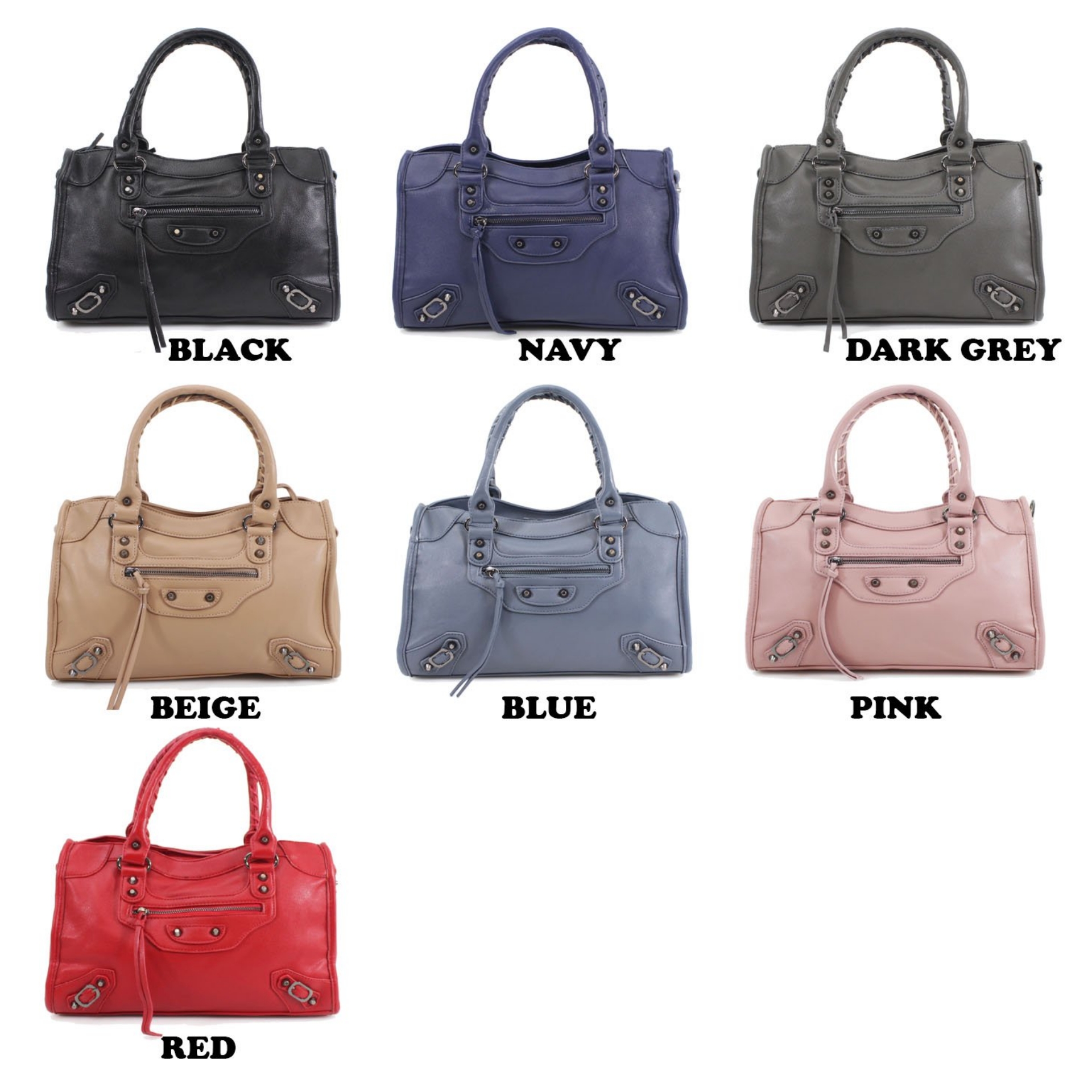 JM1001 Studded Grab Bag Jamie Handbags