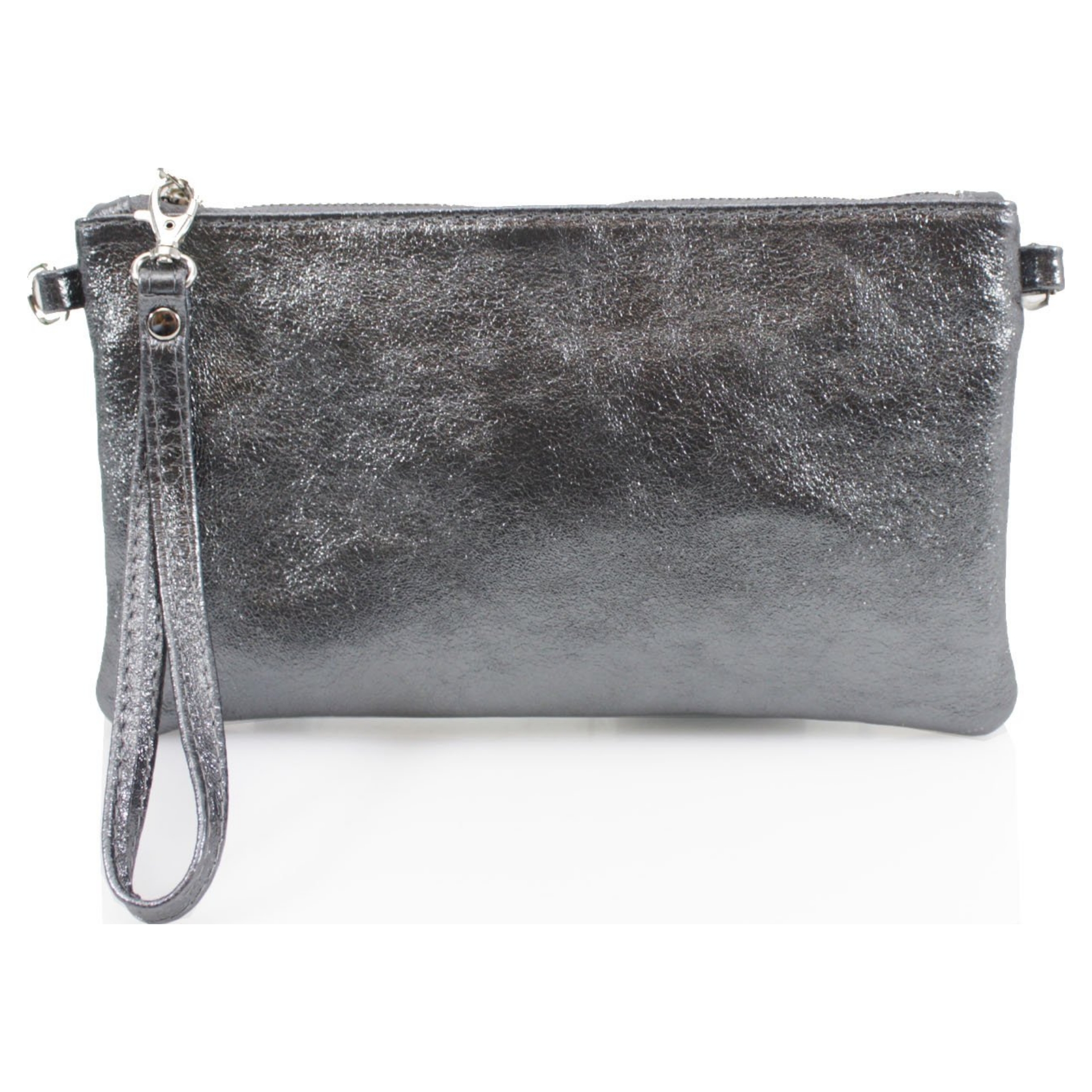 VP8890 Metallic Leather Clutch Bag Jamie Handbags