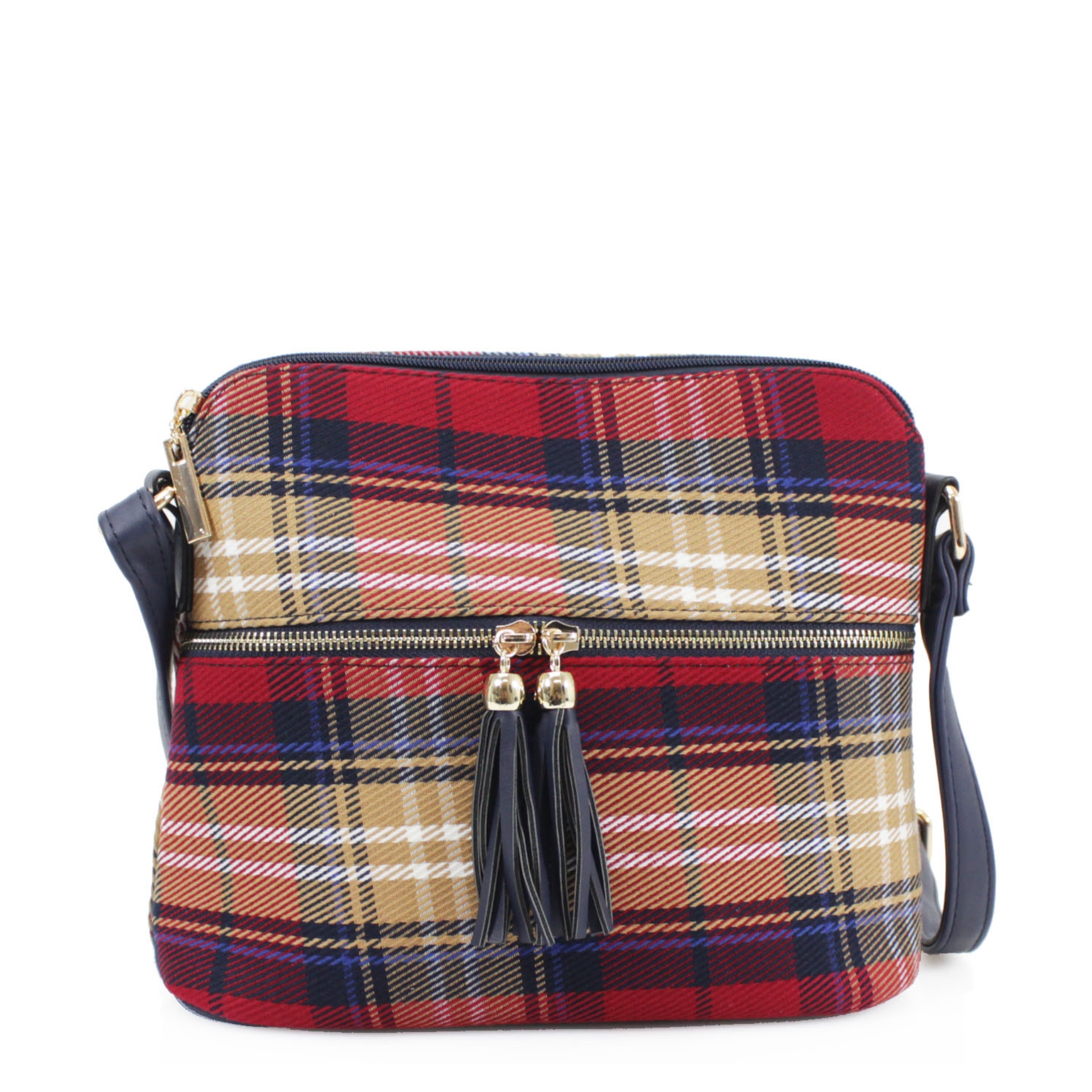 A1271 Tartan Crossbody Bag | Jamie Handbags