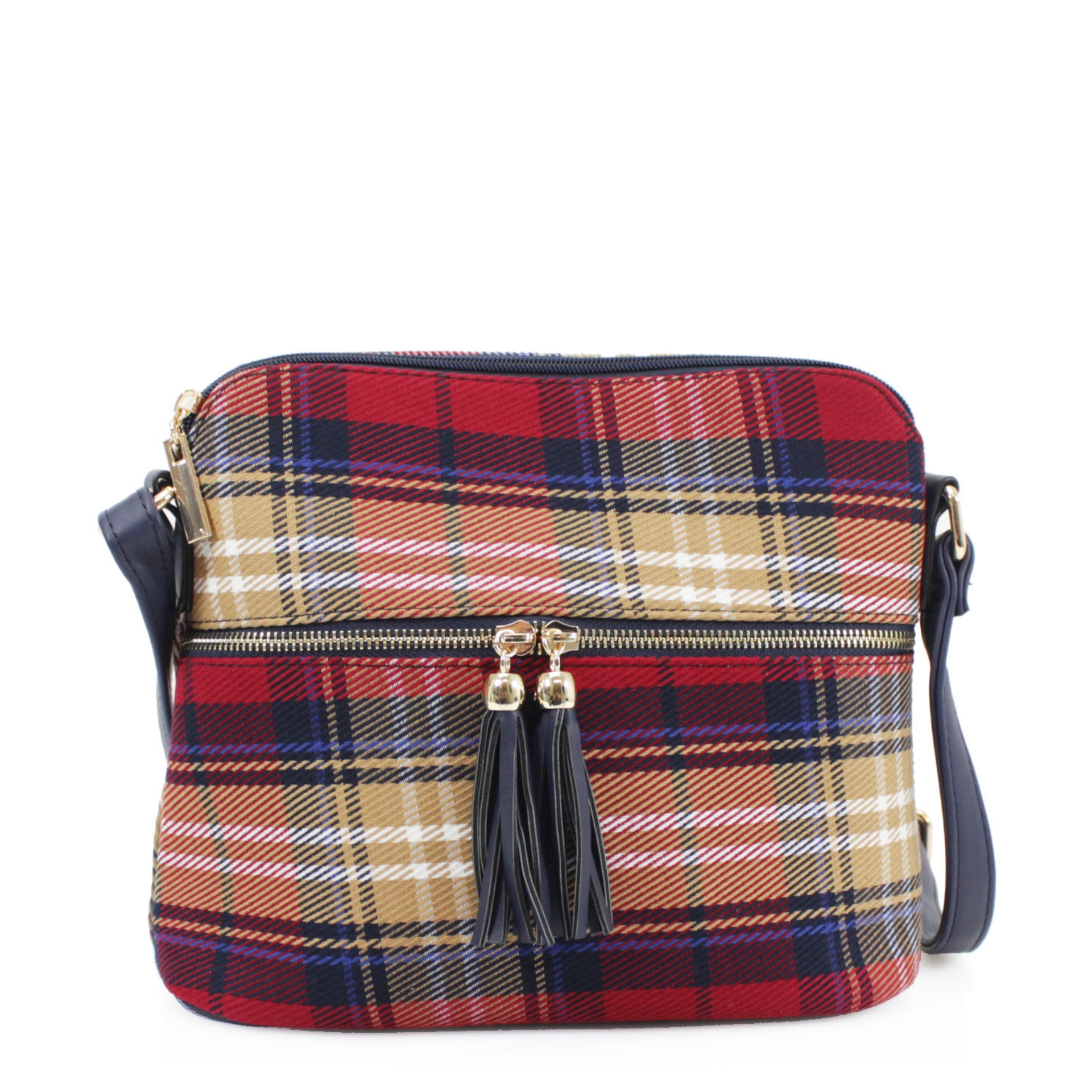 A1271 Tartan Crossbody Bag Jamie Handbags