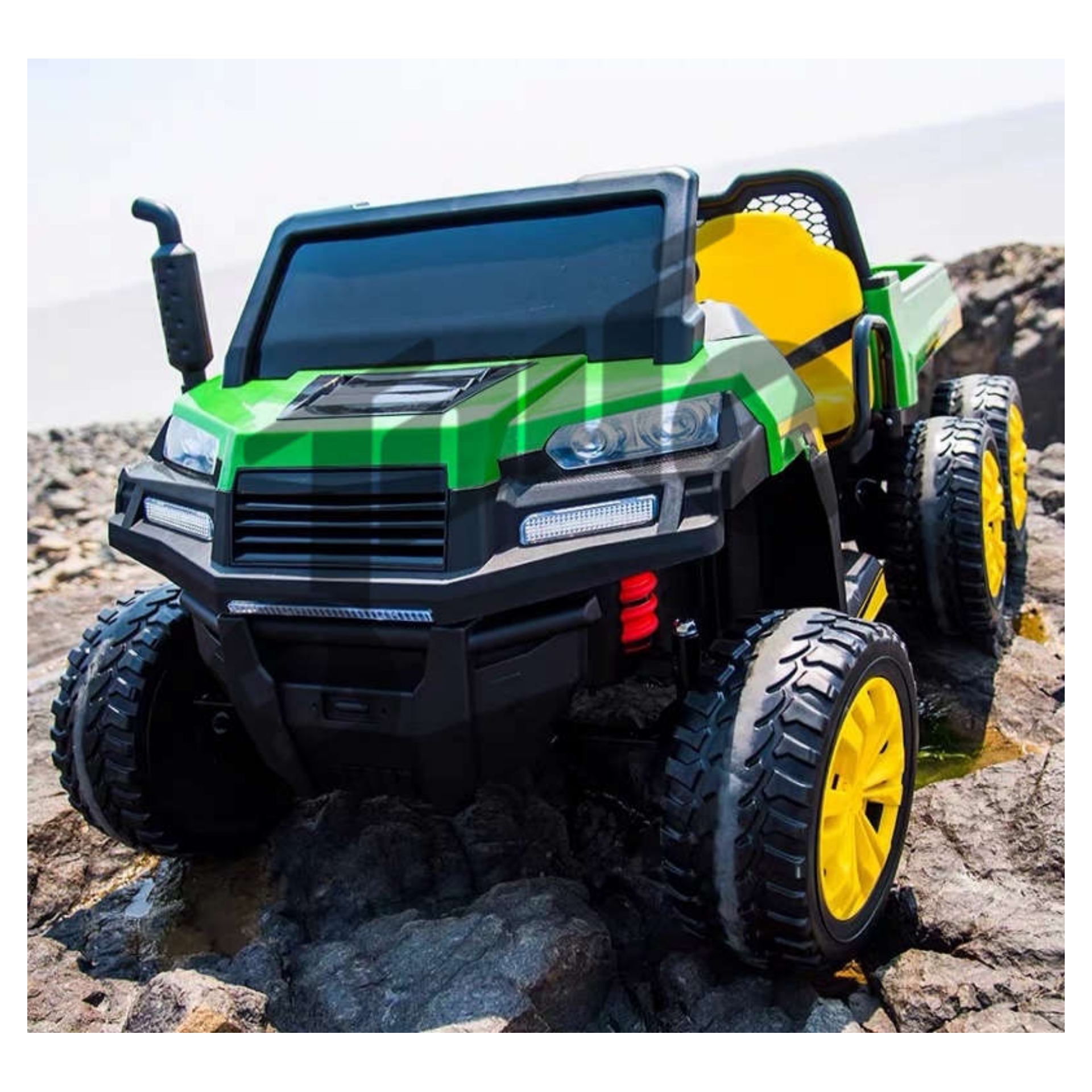 Kids 24V Electric FarmTrac 6x6 Utlity Truck With Tipper Children’s Ride