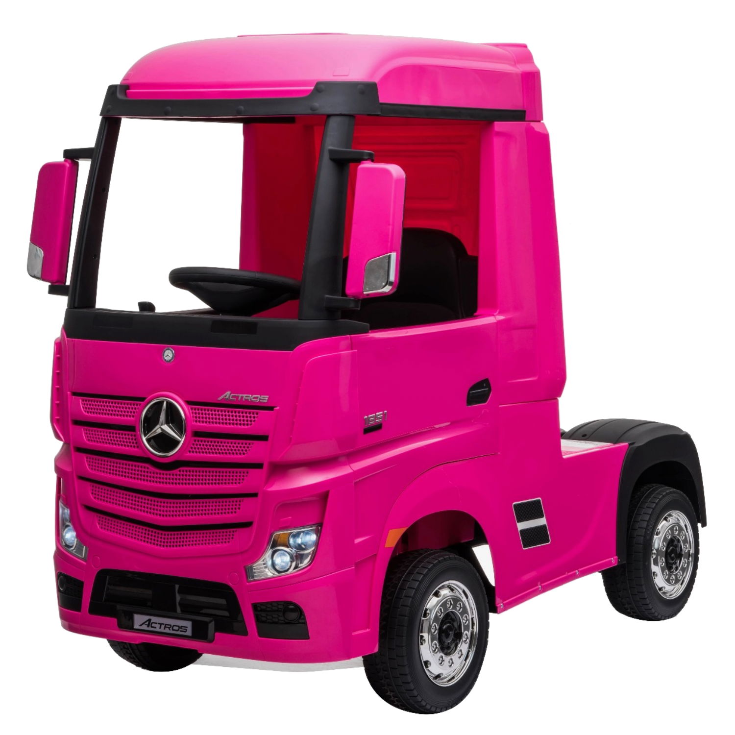 Kids Electric Ride On Licensed Mercedes Lorry 24V 4WD Parental Control Car Jeep Pink Toyzz