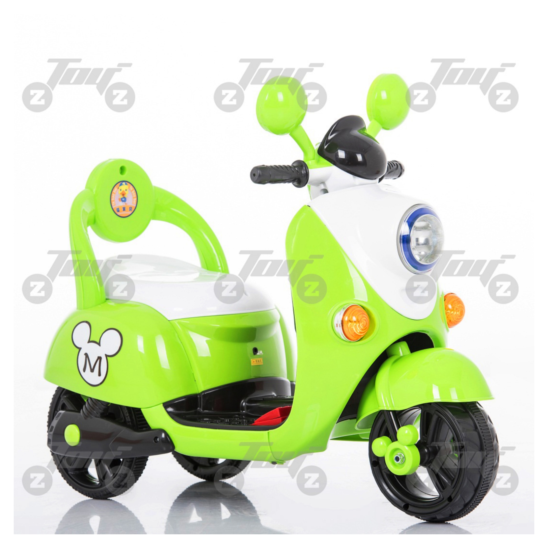 New Kids Motorbike Motocross Ride On Motorcycle Toy Electric Bike 6V Battery Green Toyzz