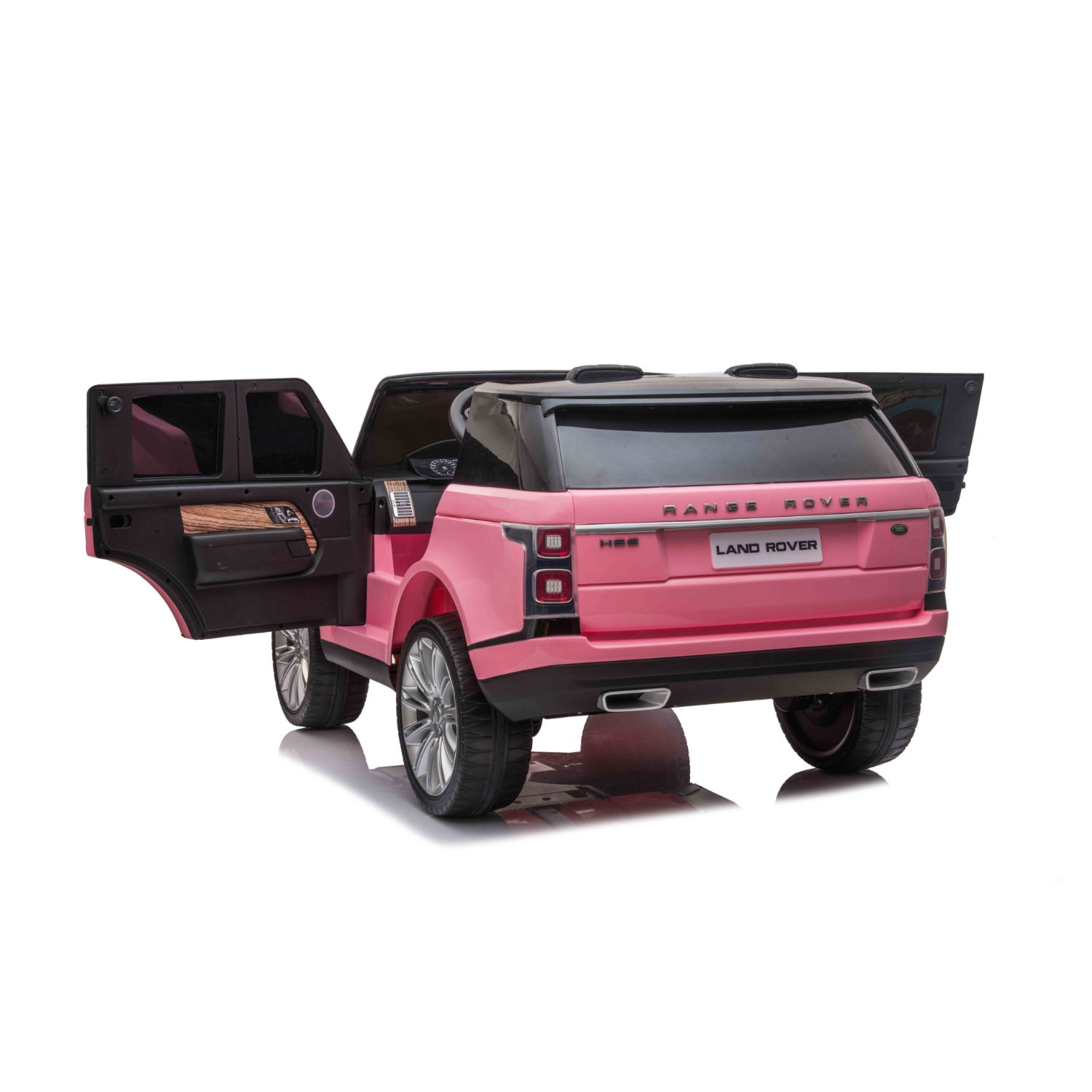 Pink electric range rover shop